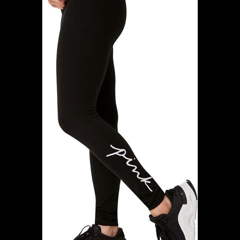 Brand New: PINK Victoria's Secret Black Leggings